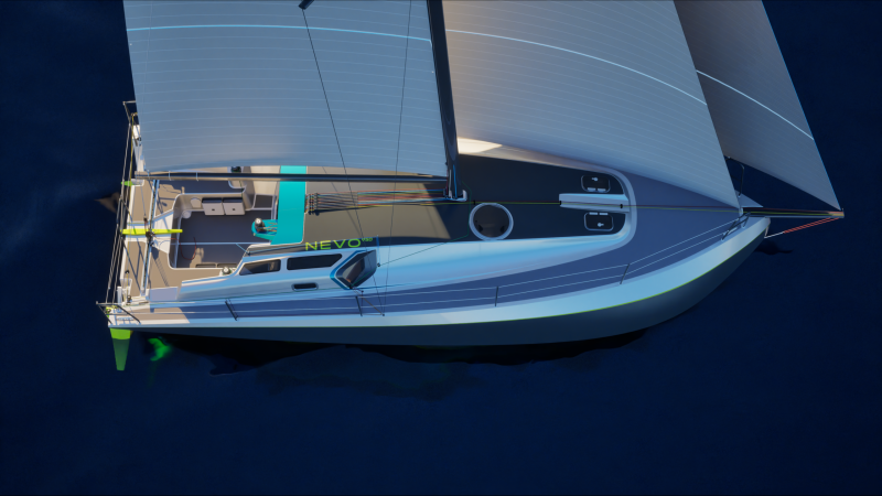 NEVO950 Top View on water