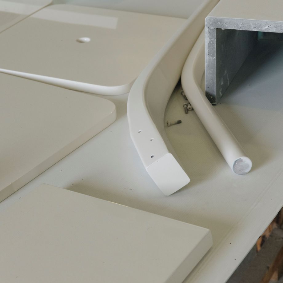 TRM43 floorpanels detail after painting